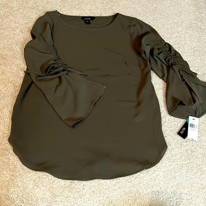 ALYX NWT Olive Blouse with Sleeve Detail